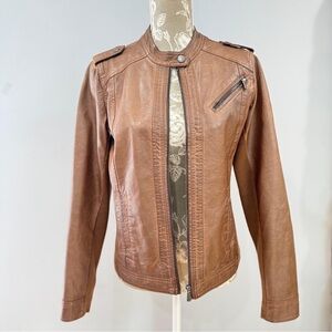 Maurices Tan Leather Jacket